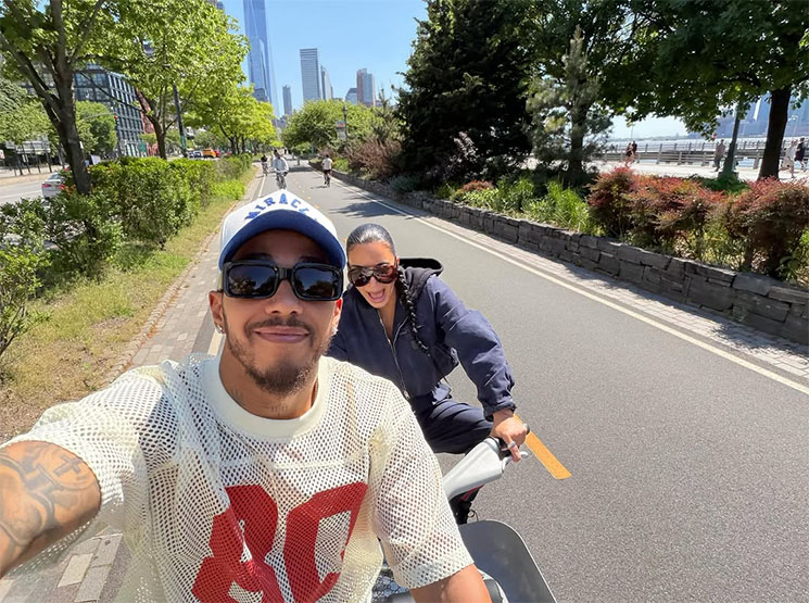 Photo of Kim Kardashian and Lewis Hamilton